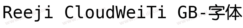 Reeji CloudWeiTi GB字体转换